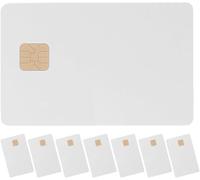 8pcs White At24c02 Ic Cards with 2kb Memory Pvc Blank Chip for Access Control Systems Smart Proximity for Security and Door Entry