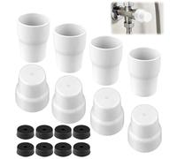 8PCS White Radiator Valve Caps Push Fit Heating System Cover Caps