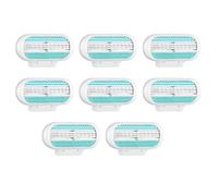 8Pcs Women's Razor Blade Refills Compatible with Gillett Venus, 3 Layer Blade Design Razor Blades,Washable Razors Blade Replacements with Extra Smooth Lubrastrip for Shaving Blades Body Hair