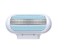 8PCS Women's Razor Blade Refills for Gillette Venus Smooth Razors 3-Layer Blades for Smooth Shaving Comfort Edge Reusable Razor Heads for Close Hair Removal Easy Replaceable Design, Blue