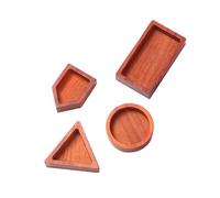 8pcs Wood Frame Pendant Mold for Resin Jewellery Making DIY Crafts | Coffee Wooden Frame, Creative Shape Variety, Safe to Use, for Bracelets and Workshop Projects Random Style