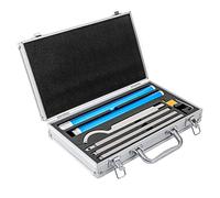 8Pcs Wood Turning, Tools Carbide Tipped Lathe Tools, Rougher Turning Chisels Set with Carbide Cutters, Removable Alloy Handle, and Aluminum Carry Case for Craft DIY Hobbyists