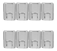 8pcs Wooden Box Latch Chrome Push Button Spring Loaded Closure | Cold Rolled Steel, Polished Edges and Silver Finish, for Chests, Toolboxes, Restoration Projects