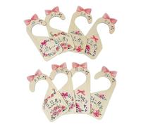 8Pcs Wooden Closet Dividers Nursery Decor Reusable Clothing Rack Size Dividers for Wardrobe Home Girls Infant