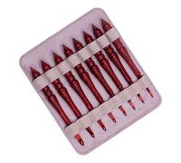 8Pcs Wooden Handle Crochet Hook Set for Sweater Scarf Bag