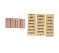 8PCS Wooden Needle Case with 3 Stickers, Sewing Needle Tubes, Portable Sewing Needles Storage Case, Wooden Needles Holder, Toothpick Storage Box for Storing Stitching Embroidery Sewing Needles