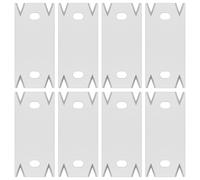 8Pcs Woodworking Edge Banding Trimmer Blade Stainless Steel Edge Banding Cutter Blade Replacement for Wood Trimming