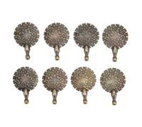 8PCS Yarn Cutter Pendants, Round Metal Thread Cutting Tool for DIY Sewing Craft, Compact Carbon Steel Yarn Cutter with Built - in Blade for Embroidery Cross Stitch