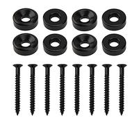 8Pcs Yootones Guitar Neck Joint Bushings Ferrules & Bolts Compatible with Electric Guitar or Bass Guitar (Black)