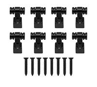 8Pcs Yootones Roller Guitar String Tree Guides Retainer with Screws for Fenders Strat Tele ST TL Electric Guitar Bass (Black)