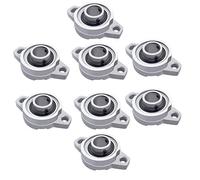 8PCS Zinc Alloy Self Aligning Pillow Block Flange Bearing for Machinery KFL Series Conveyor Systems KFL000（10MM）
