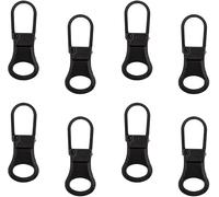 8Pcs Zipper Pull Replacement Zipper Pullers Detachable Tab Repair Handle Mend Fixer Zip Head Detachable Universal Tab Repair Kit for Luggage Handbags Jacket Backpack Accessories