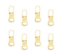 8pcs Zipper Pulls Replacement, Detachable Zipper Pullers Zipper Repair Kit Zipper Replacement Slider Zipper Pull Tab for Clothing Backpack Jackets Pants Luggage (Gold)