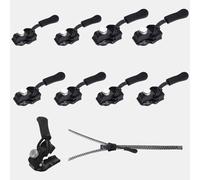 8PCS Zipper Repair Kit, 3 Sizes Instant Zip Fixer, Extension & Fixing Zipper Slider Replacement for Luggage, Backpacks, Jackets