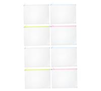 8pcs Zippered Document Pouch A4 Letter Pp Frosted File Bag