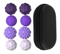 8PcsMagnetic Balls,Fidget Toy Magnetic Balls, Magnetic Sensory Balls, Silicone Ball Tactile Toys, Silicone Stress Relief Toys For Adults Teens For Anxiety, Fidget, Relief, (Purple)