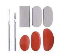 8Piece Sculpture Pottery Shape Scraper Cutter Ceramic Clay Tool Set for Sculpting Modeling with Silicone and Metal Professional Ceramic