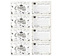 8Pieces Graduation Cards Assortment Messages Card for Graduate Includes Envelopes and Smooth Writing Clear Printing