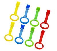 8Pieces Infant Activity Gym Grab Handle Toddler Standing Practice Equipment Easy to Use Help Develop Balance & Strength Playpen Pulls