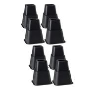 8Pieces Practical Furniture Risers 6Inch Height Adjustable Bed Leg Extenders for Small Space Daily Use Bed Furniture Risers