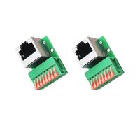 8Pin RJ45 Female Connector DIN Adapter, Tool-Free Secure Network "Industrial PLC Rack Connector" for Industrial Automation Equipment