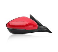 8pins Car Side Mirror Assembly Manual Folding Power Heated Turn Signal Blind Spot Warning For Accord 2018 2019 2020 2021 2022 Complete Wing Mirrors(8pins RH RED)