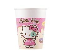 8PK 200ml HELLO KITTY & KUROMI PAPER CUPS