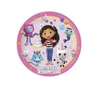 Procos Paper Party Plates Gabby's Dollhouse – 8 pack (9 in / 23 cm)