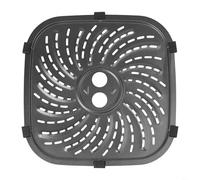 8QT Air Fryer Grill Plate Compatible with For PowerXL and For Vortex Pro Air Fryer Plus and Easy to Clean Carbon Steel Tray with 6 Rubber Tabs (24 * 24cm)