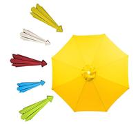 8ribs/6ribs Patio Umbrella Canopy Replacement Fade & Tear Resistant for Garden, Lawn, Backyard⌀9ft/10ft/11ft/6.5ft/8.2ft (Yellow,250cm-6Ribs)