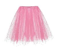 8S Fancy Dress for Women - Sparkly Tutu Skirt with LED Lights for Party Dancing - Plus Size A-Line Mini Skirt