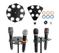 8Slot/6Slot Stage Multi Mic Holder Microphone Storage Tray With Stable And AntiScratch Features Mount Mic Storage Tray
