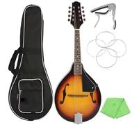 8string Linden Wood Ebony Set With A Case Suitable For Beginners Practice With The Provided Strings Mandolin Kits(Mandolin Set)