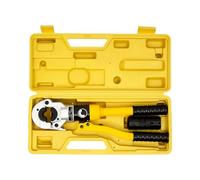 8T Hydraulic Pipe Tube Crimping Tools Cr40 Steel Pipe Crimper Pressing Pliers with 4 Pairs of Dies TH16, TH20, TH26, TH32 Pressure Pipe Clamp Crimping Pliers for Aluminum-Plastic Pipes, PEX Pipes