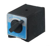 8T Switch Type Magnetic Base with 80KG Holding, M8 x 1.25 Threaded Holes, Carbon Steel Frame for Wire Cutting EDM and Inspection, Compact 2.16x2.48x0.96 Inch