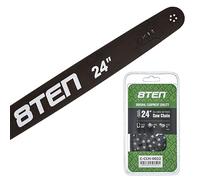 8TEN 24" Chainsaw Guide Bar & .050 3/8 84DL Chain for Stihl 066 044 064 30030004030 33RM84E