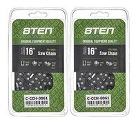 8TEN Full Chisel Chain, 16 Inch .063 .325 62DL, Compatible with Stihl 025, MS 230 241 250 251, 2 Pack