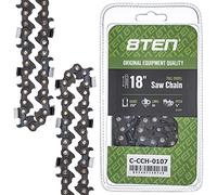 8TEN Full Chisel Chain, 18 Inch .050 3/8, 64DL for Echo CS-600P, Jonsered 2160, Makita DCS430