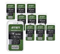 8TEN Full Chisel Chainsaw Chain 14 Inch .043 3/8 LP 50DL for Stihl MS170 MS180 023 MS210 009 010 MS201 (10 Pack)