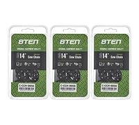 8TEN Full Chisel Chainsaw Chain 14 Inch .050 3/8 LP 49DL for McCulloch Mac Cat Remington Poulan (3 Pack)