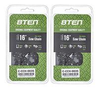 8TEN Full Chisel Chainsaw Chain 16 Inch .043 3/8 LP 55DL For Stihl MS 170 171 180 200 E140 Husqvarna (2 Pack)