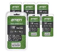 8TEN Full Chisel Chainsaw Chain 16 Inch .063 .325 62DL for Stihl 025 MS 230 241 250 251 (6 Pack)