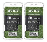 8TEN Full Chisel Chainsaw Chain 16 Inch .063 .325 67DL for Stihl 024 028 MS 261 290 361 390 3639 005 0067 (2 Pack)