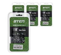 8TEN Full Chisel Chainsaw Chain 18 Inch .050 .325 68DL for Echo CS-5500 Stihl MS 230 241 250 251 Red Max (4 Pack)