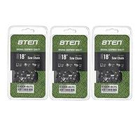 8TEN Full Chisel Chainsaw Chain 18 Inch .050 .325 74DL for Red Max Stihl MS 260 261 270 271 290 (3 Pack)