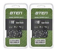 8TEN Full Chisel Chainsaw Chain 18 Inch .063 .325 68DL for Stihl 025 MS 230 250 251 (2 Pack)