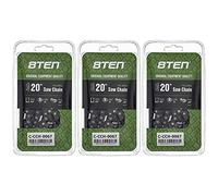 8TEN Full Chisel Chainsaw Chain 20 Inch .050 .325 78DL for Husqvarna 55 455 Rancher 38 40 Jonsered 45 50 Poulan 325 (3 Pack)