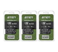 8TEN Full Chisel Chainsaw Chain 20 Inch .058 .325 78DL for Husqvarna 55 455 460 Rancher 345 Poulan Jonsered (3 Pack)
