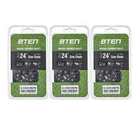 8TEN Full Chisel Chainsaw Chain 24 Inch .058 3/8 84DL For Husqvarna 455 Rancher 372XP Jonsered 2065 Poulan (3 Pack)