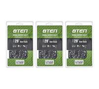 8TEN Full Chisel Chainsaw Chain 28 Inch .058 3/8 93DL For Husqvarna 262XP Poulan 475 Jonsered 2065 (3 Pack)